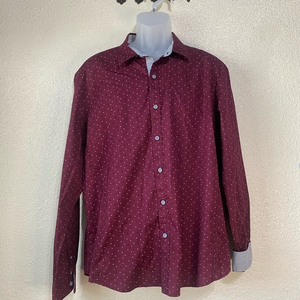 7 Diamonds Mens long sleeve‎ button down shirt